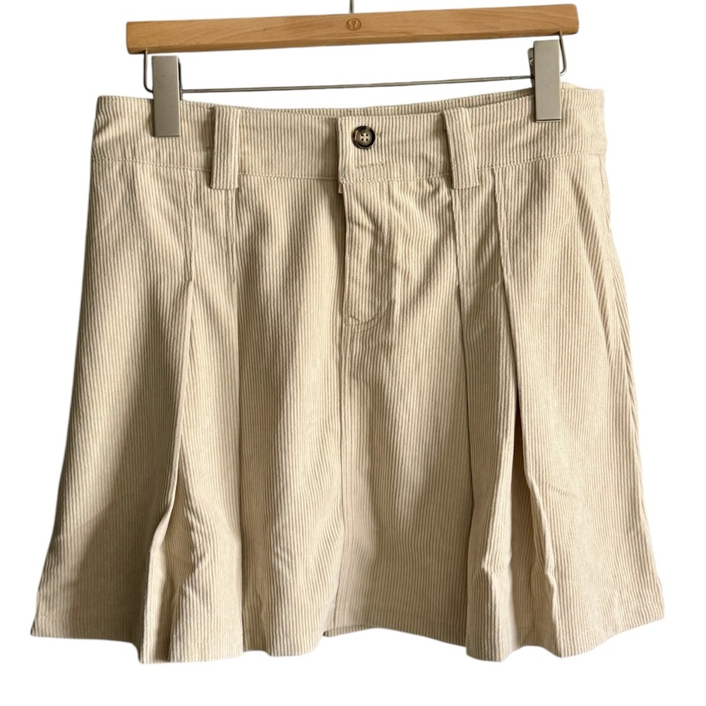 Love Riche Corduroy Pleated Mini Skirt NWT